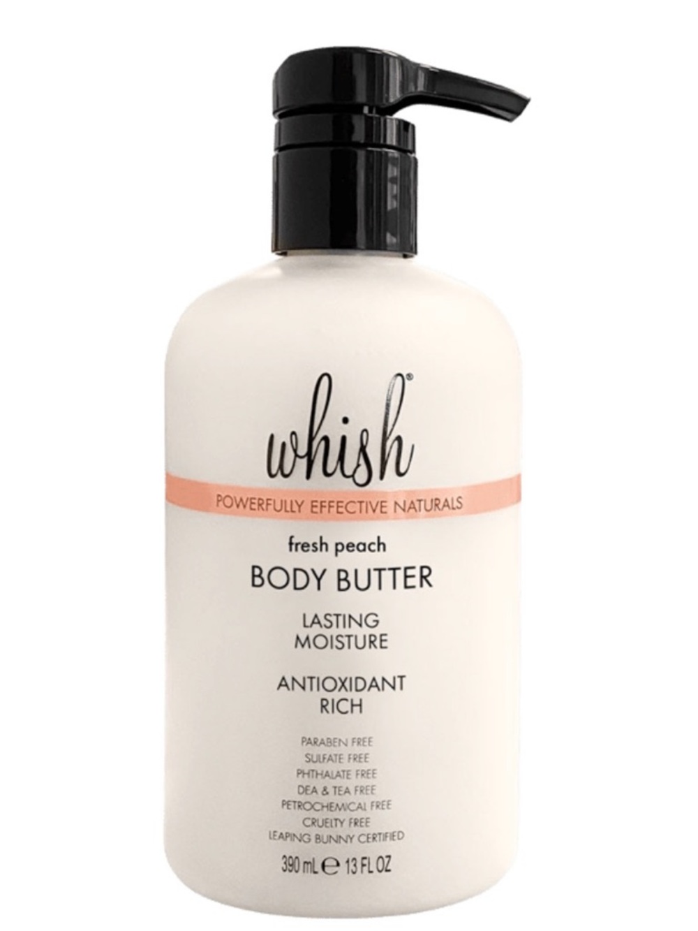 whish Fresh Peach Body Butter - White with Peach Accent